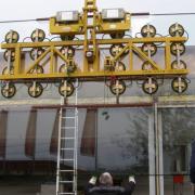 Montage von Großscheiben